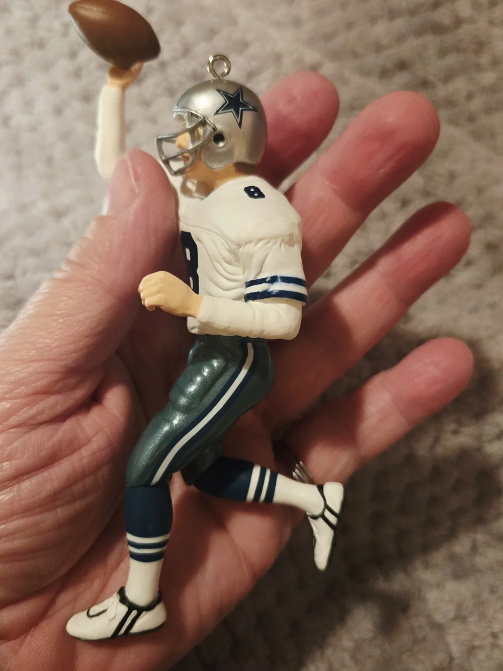Dallas Cowboys 1996 Hallmark Troy Aikman Ornament and Card NIB